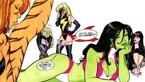 she-hulk with female avengers