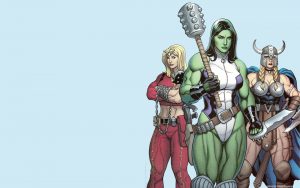 she hulk with woman fighters