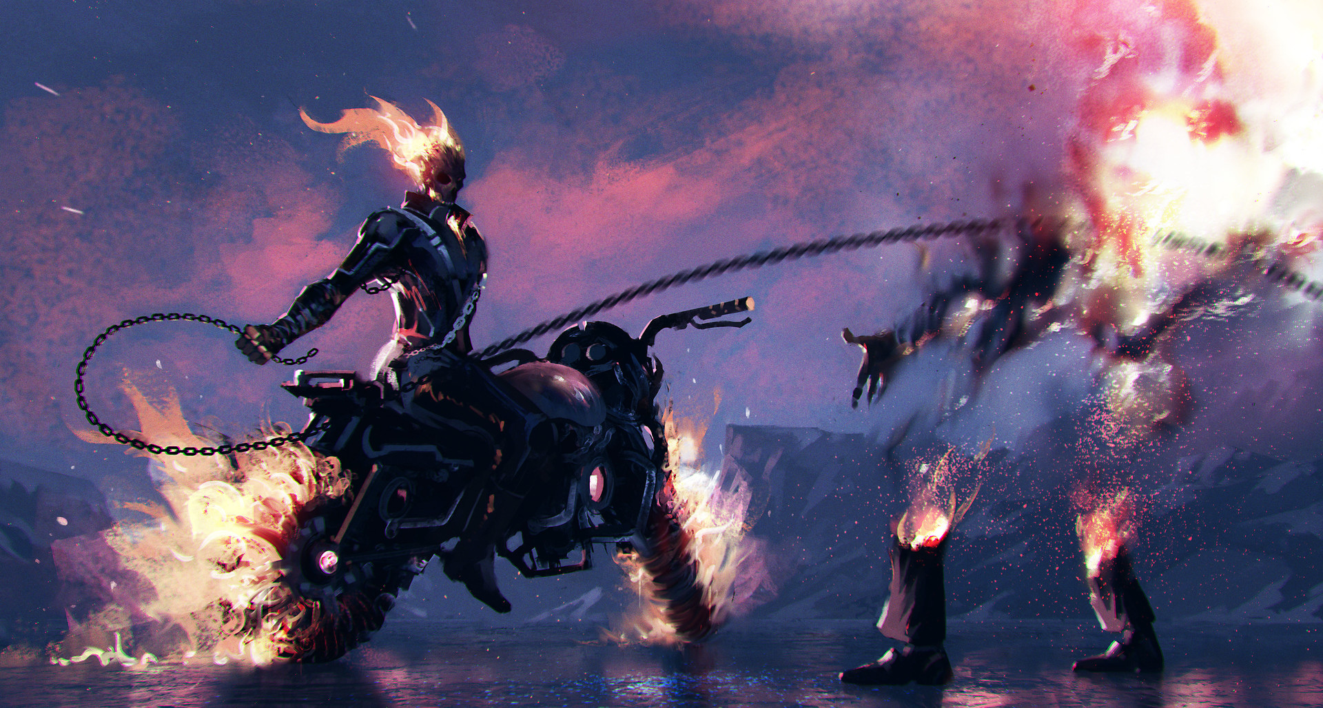 Ghost Rider on a motorcycle – Zoom Comics – Exceptional Comic Book Wallpapers Ghost Rider on a motorcycle – Zoom Comics – Exceptional Comic Book Wallpapers