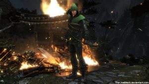 Green Arrow blew some stuff up