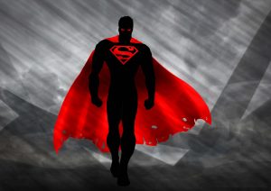 Superman in red