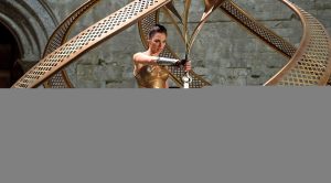 Wonder Woman stealing a sword