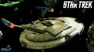 star Trek Enterprise in space with space balls