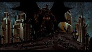 Batman and his friendly bat friends