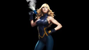 Black Canary broke a megaphone