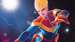 Captain Marvel In Space