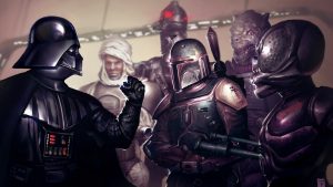 Darth Vader, Boba Fett, Dengar, Bossk, IG-88, 4-LOM