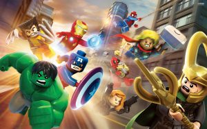 Marvel LEGO Superheroes flying into action