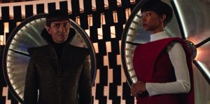 Sarek delivers Michael to the USS Shenzhou