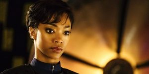 Sonequa Martin Green as Michael Burnham in Star Trek Discovery