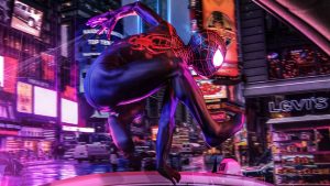 Spider-man in Times Square