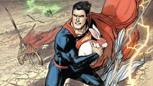 Superman saves his superbunny