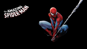 The Amazing Spider-man swings a web