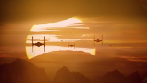 Tie Fighter Sunset