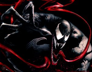 Venom has a long tongue