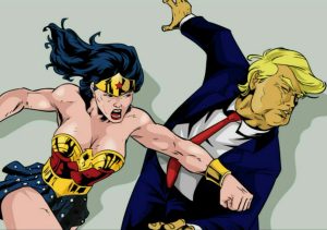 Wonder Woman Assaulting The Glorious President Of The United States