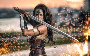 Wonder Woman Sparks Cosplay