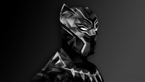 black panther digital art on
