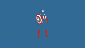 captain america marvel comics minimalism 1s