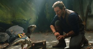 chris pratt and little raptor jurassic world fallen kingdom 5k mb