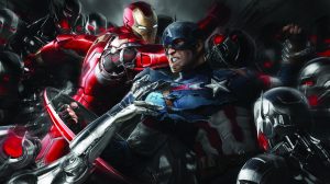 iron man and captain america 5k artwork 8r