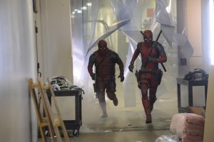 ryan renolds and james corden in deadpool dress q1