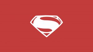 superman minimalism logo on