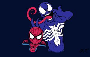 venom and spiderman 8k ng