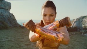 wonder woman has golden gauntlets