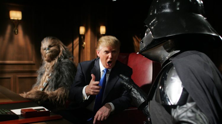 Donald Trump attempting to fire Darth Vader