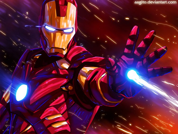 Iron Man Glowing