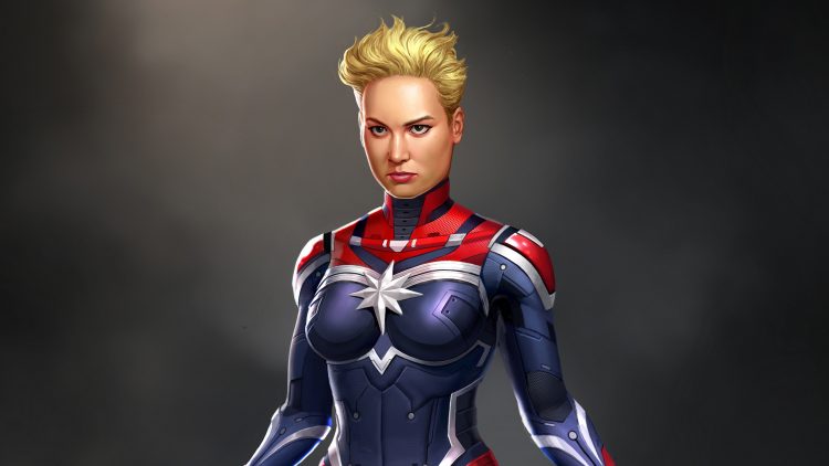 captain marvel in armor