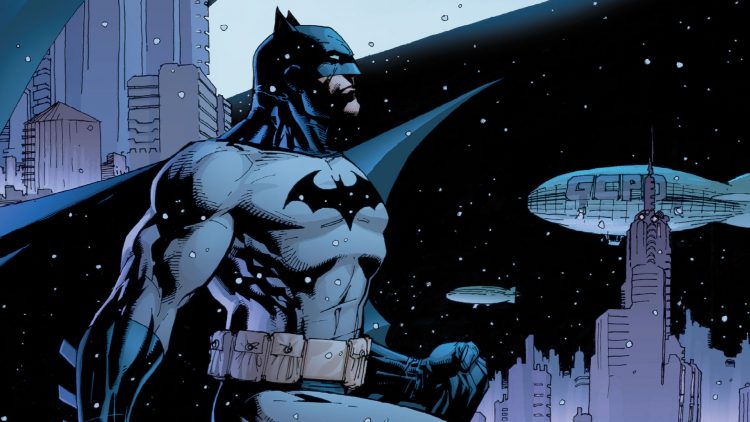 Batman in the snow