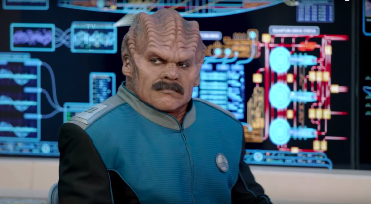 Bortus with a mustache