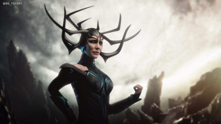 Hela’s epic helmet