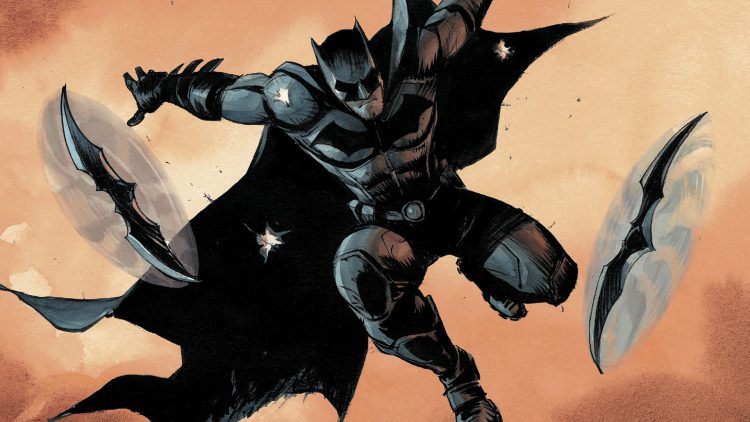 batman throwing batarangs