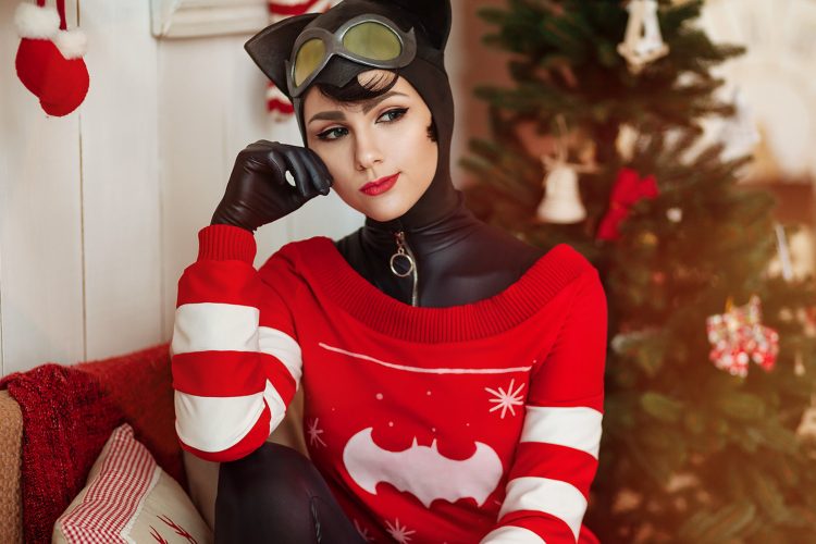 catwoman wondering why batman isn’t at home on christmas