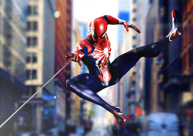spider-man in motion
