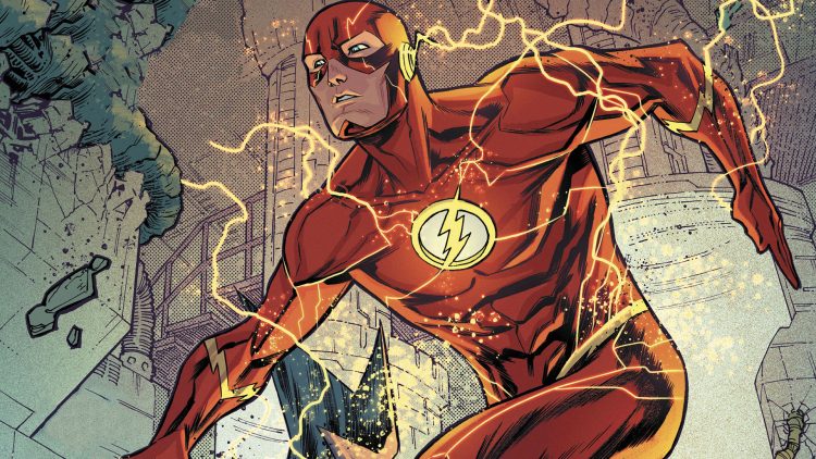 the flash is moving quickly in motion to move