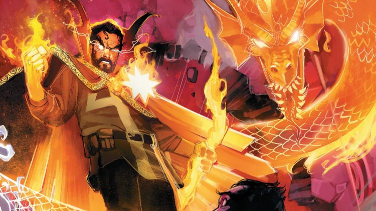 Doctor Strange and Fire Dragon