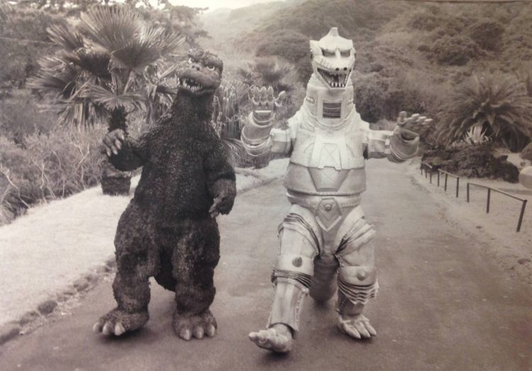 Godzill and his robot friend