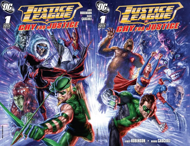 Justice League Dual Covers