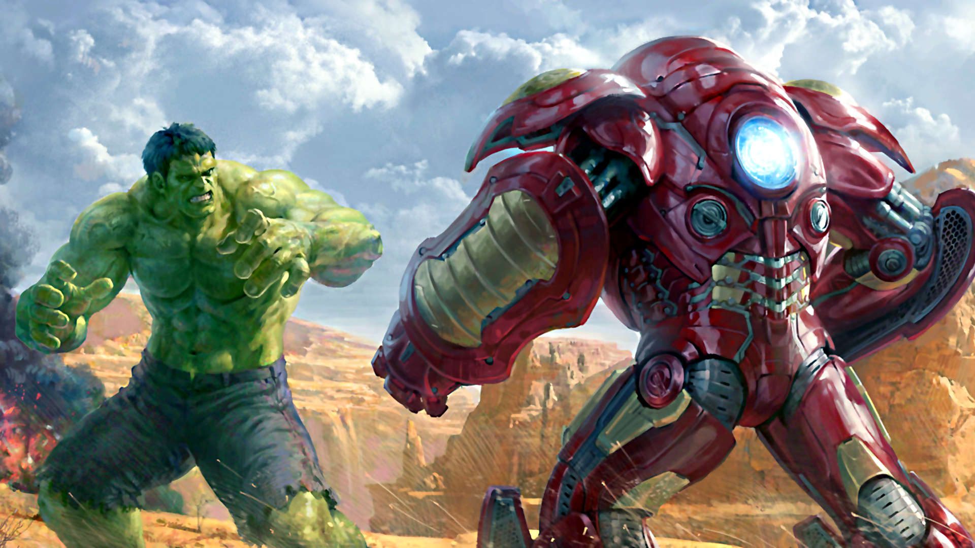 hulk vs hulk buster.