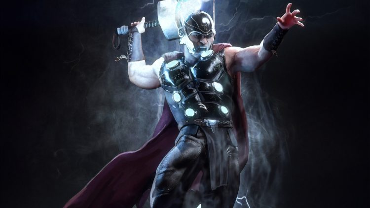 thor with electric hammer