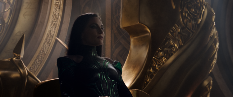 Hela on the throne