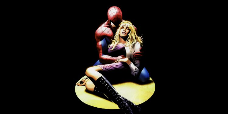 spider-man holding gwen stacy’s dead body