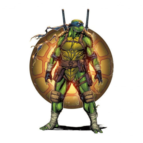 leonardo in epic pose