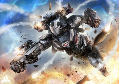 war machine in action