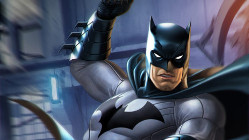 Batman mid swing
