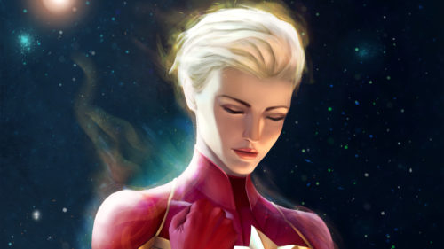 sad captain marvel